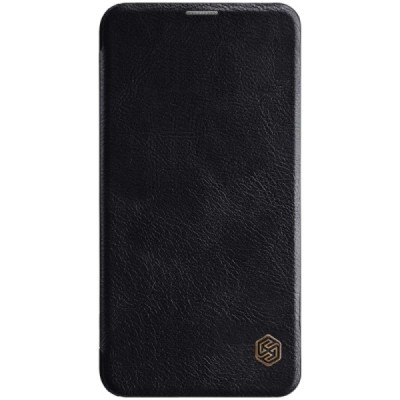 Greznais „Nillkin“ Qin sērijas ādas atvērams melns Samsung Galaxy S10e (G970) maciņš / Vacins.lv