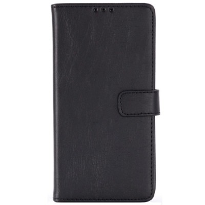 Samsung Galaxy S10+ (G975) atvēramais ādas melns retro maciņš (maks) / Vacins.lv