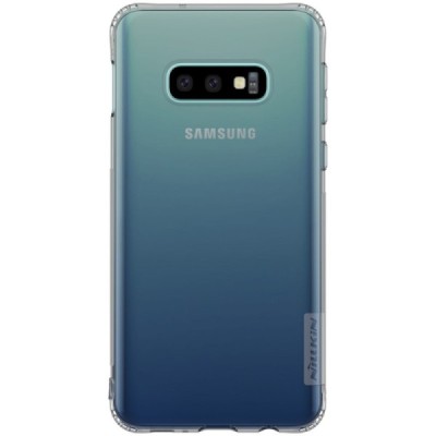 Samsung Galaxy S10e (G970) Nillkin Nature dzidrs (caurspīdīgs) silikona planākais pelēks apvalks / Vacins.lv