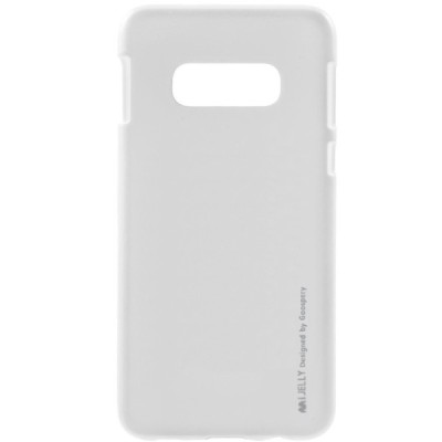 Samsung Galaxy S10e (G970) Mercury sudrabs cieta silikona (TPU) apvalks / vacins.lv