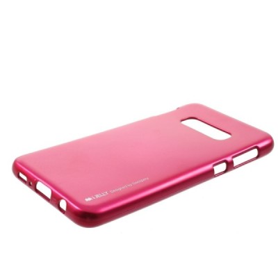 Samsung Galaxy S10e (G970) Mercury tamsiai rožinis kieto silikono tpu dėklas - nugarėlė / Priedai.lt