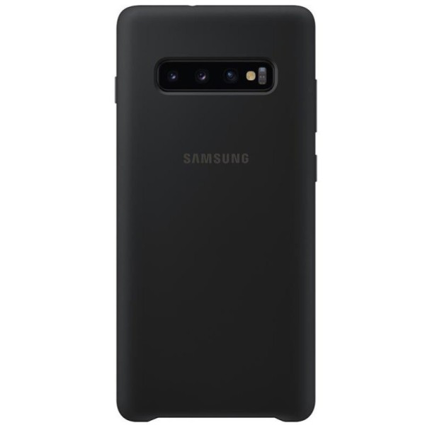 „Samsung“ Silicone Cover dėklas - juodas (Galaxy S10+)