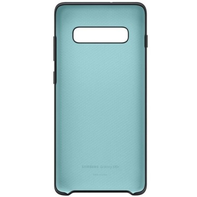 Samsung Galaxy S10+ (G975) „Samsung“ Silicone Cover kieto silikono juodas dėklas / Priedai.lt