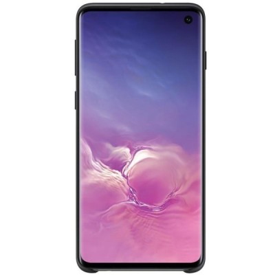 Samsung Galaxy S10 (G973) „Samsung“ Silicone Cover cieta silikona TPU melns apvalks / vacins.lv