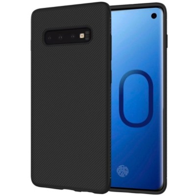 Samsung Galaxy S10+ (G975) „Lenuo“ cieta silikona (TPU) melns apvalks / vacins.lv