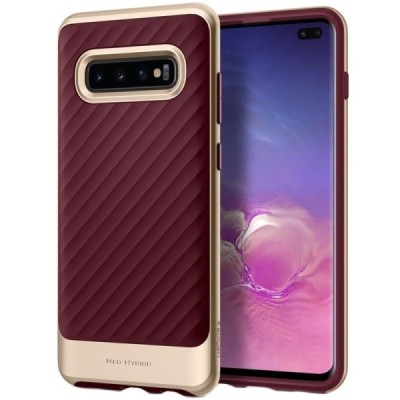 „Spigen“ Neo Hybrid pastiprinātas aizsardzības bordo Samsung Galaxy S10+ (G975) apvalks / Vacins.lv