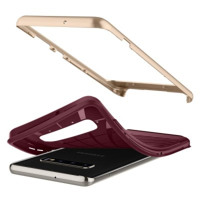 „Spigen“ Neo Hybrid pastiprinātas aizsardzības bordo Samsung Galaxy S10+ (G975) apvalks / Vacins.lv
