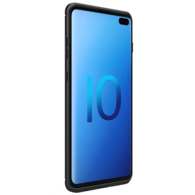 Samsung Galaxy S10+ (G975) „Carbon“ kieto silikono TPU juodas dėklas - nugarėlė / Priedai.lt