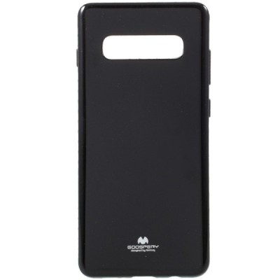 Samsung Galaxy S10+ (G975) Mercury melns cieta silikona (TPU) apvalks / vacins.lv