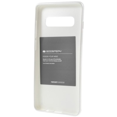 Samsung Galaxy S10+ (G975) Mercury sidabrinis kieto silikono tpu dėklas - nugarėlė / Priedai.lt