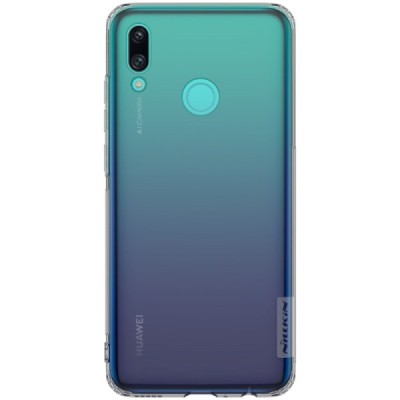 Huawei P smart 2019 (Honor 10 Lite) ThinQ Nillkin Nature dzidrs (caurspīdīgs) silikona planākais pelēks apvalks / Vacins.lv