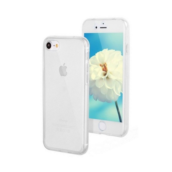 Pilnīgi aizsedzams TPU apvalks - dzidrs (iPhone 7 / 8 / SE 2020 / SE 2022)