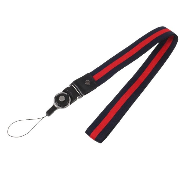 „Pattern“ telefona virviņa (pakaramais) - zils / sarkans