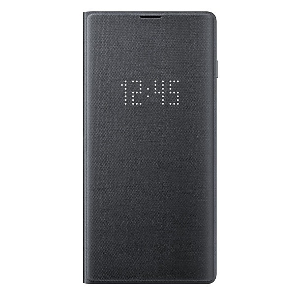 „Samsung“ Led View Cover atvērams maciņš - melns (Galaxy S10)