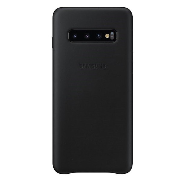 „Samsung“ Leather Cover apvalks - melns (Galaxy S10)