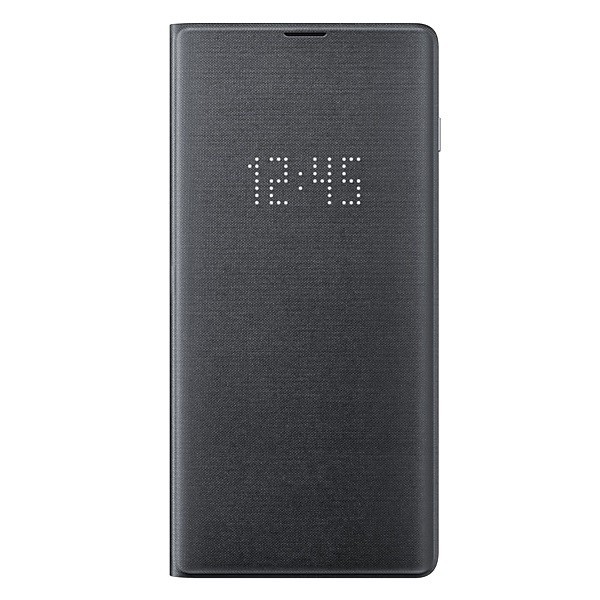 „Samsung“ Led View Cover atverčiamas dėklas - juodas (Galaxy S10+)
