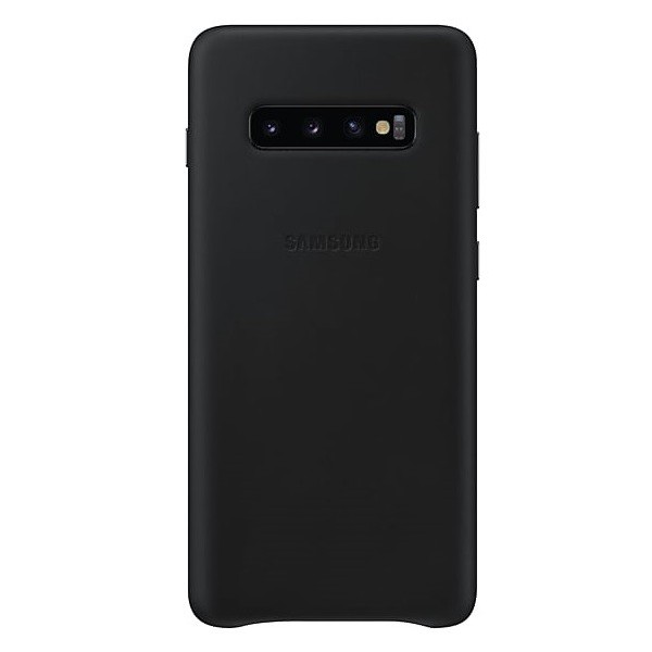 „Samsung“ Leather Cover apvalks - melns (Galaxy S10+)