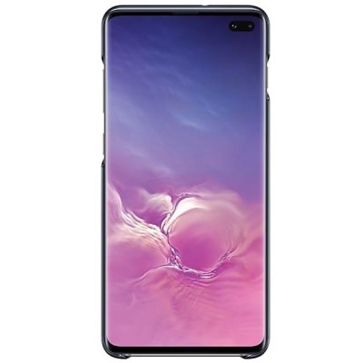 Samsung Galaxy S10+ (G975) Led Cover juodas plastikinis dėklas / Priedai.lt