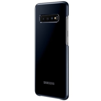 Samsung Galaxy S10+ (G975) Led Cover juodas plastikinis dėklas / Priedai.lt