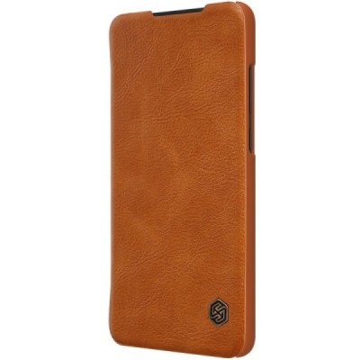 Greznais „Nillkin“ Qin sērijas ādas atvērams brūns Huawei P30 maciņš (maks) / Vacins.lv