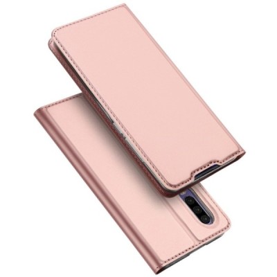 Huawei P30 „Dux Ducis“ Skin sērijas rozs ādas atvērams maciņš / Vacins.lv