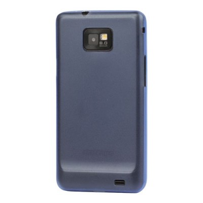 Skaidrus/mėlynas Samsung Galaxy S2 TPU dėklas / Priedai.lt