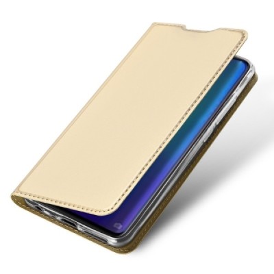 Huawei P30 „Dux Ducis“ Skin sērijas zelta ādas atvērams maciņš / Vacins.lv