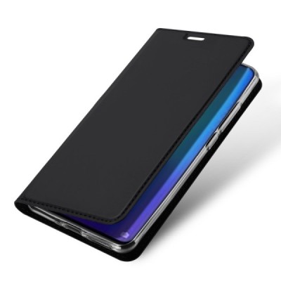 Huawei P30 Pro „Dux Ducis“ Skin sērijas melns ādas atvērams maciņš / Vacins.lv