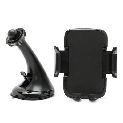 Stilingas juodas automobilinis telefono laikiklis / Priedai.lt