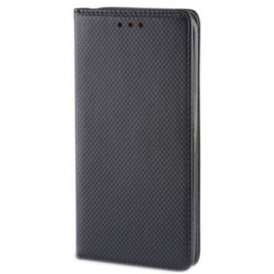 Samsung Galaxy A3 (2016) A310 „Bullet“ solīds atvēramais ādas melns maciņš - maks / Vacins.lv