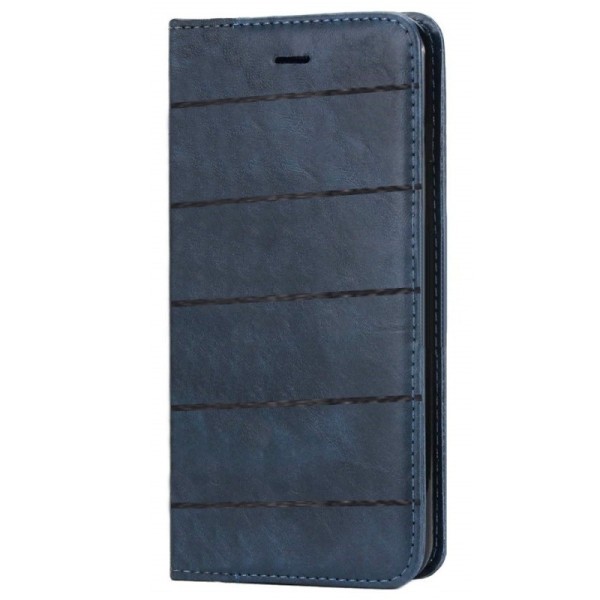 „Bullet“ Retro atvēramais ādas maciņš - tumši zils (Galaxy A3 2016)