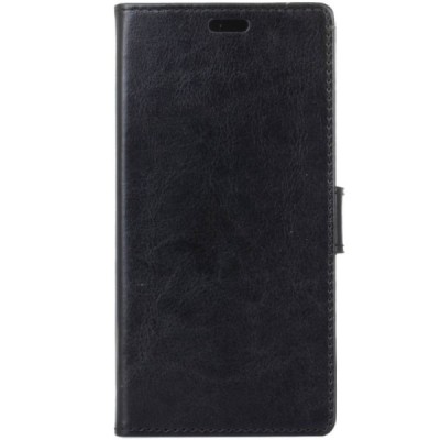 Nokia 7 Plus atvēramais ādas melns maciņš, grāmata (maks) / Vacins.lv