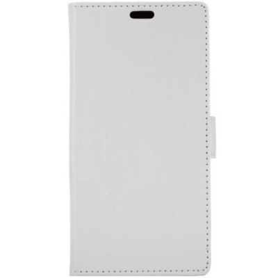 Nokia 7 Plus atvēramais ādas balts maciņš, grāmata (maks) / Vacins.lv