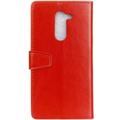 Nokia 7 Plus atvēramais ādas sarkans maciņš, grāmata (maks) / Vacins.lv