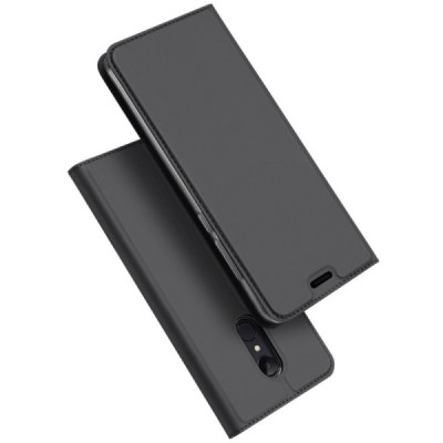 Xiaomi Redmi 5 „Dux Ducis“ Skin sērijas melns ādas atvērams maciņš / Vacins.lv