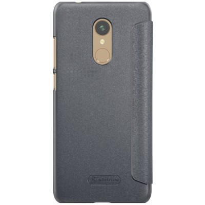 Xiaomi Redmi 5 „Nillkin“ Sparkle atvēramais pelēks maciņš / Vacins.lv