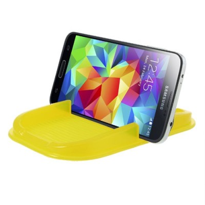 Geltonas Anti-Slip Pad automobilinis kilimėlis, laikiklis (S dydis) / Priedai.lt