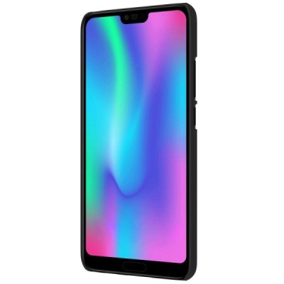 Huawei Honor 10 Nillkin Frosted Shield melns plastmasas apvalks / vacins.lv