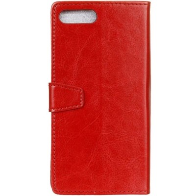 Huawei Honor 10 atvēramais ādas sarkans maciņš, grāmata (maks) / Vacins.lv