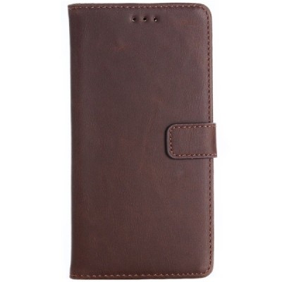 Huawei Honor 10 atvēramais ādas tumši brūns retro maciņš (maks) / Vacins.lv