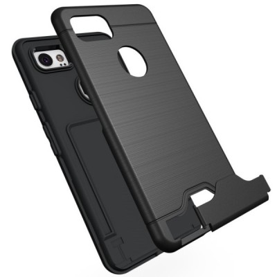 Google Pixel 2 XL pastiprinātas aizsardzības melns apvalks / Vacins.lv