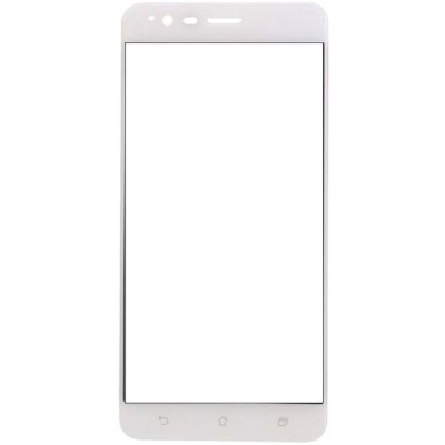 Asus Zenfone 3 Zoom (ZE553KL) „Calans“ 9H Tempered Glass sustiprintos apsaugos baltas pilnai dengiantis apsauginis ekrano stikla