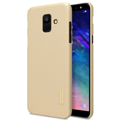 Nillkin Frosted Shield Samsung Galaxy A6 2018 (A600F) zelta plastmasas futrālis / Vacins.lv
