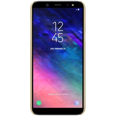 Nillkin Frosted Shield Samsung Galaxy A6 2018 (A600F) zelta plastmasas futrālis / Vacins.lv