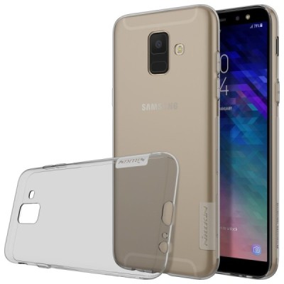 Samsung Galaxy A6 2018 (A600F) Nillkin Nature pelēks (caurspīdīgs) silikona planākais apvalks / Vacins.lv