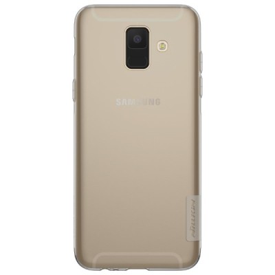 Samsung Galaxy A6 2018 (A600F) Nillkin Nature pelēks (caurspīdīgs) silikona planākais apvalks / Vacins.lv