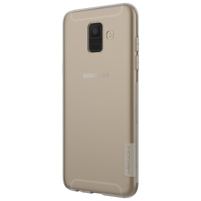 Samsung Galaxy A6 2018 (A600F) Nillkin Nature pelēks (caurspīdīgs) silikona planākais apvalks / Vacins.lv