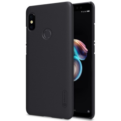 Xiaomi Redmi Note 5 2018 (Redmi Note 5 Pro) Nillkin Frosted Shield melns plastmasas apvalks / vacins.lv