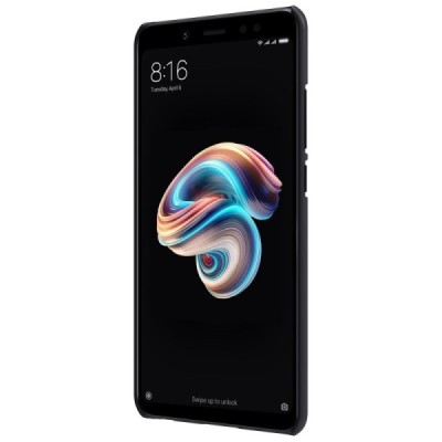 Xiaomi Redmi Note 5 2018 (Redmi Note 5 Pro) Nillkin Frosted Shield melns plastmasas apvalks / vacins.lv