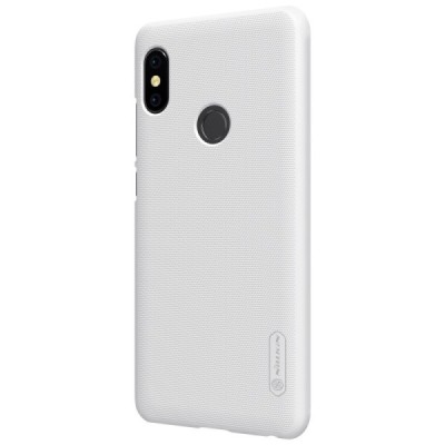 Xiaomi Redmi Note 5 2018 (Redmi Note 5 Pro) Nillkin Frosted Shield balts plastmasas apvalks + ekrāna aizsargplēve / Vacins.lv